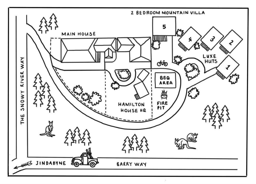 Hamilton House Jindabyne - Property Map